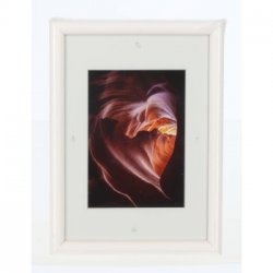 Rámeček dřevěný PHOENIX, bílý, 10x15 cm