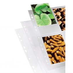 Photo sleeves for ring-binder albums A4, Clear, 10 x 15 cm