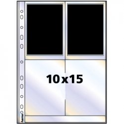 Photo sleeves for ring-binder albums A4, White, 10x15 cm